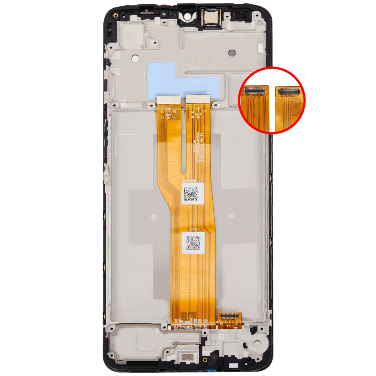Samsung A07 4G Çıtalı Ekran Dokunmatik Orijinal