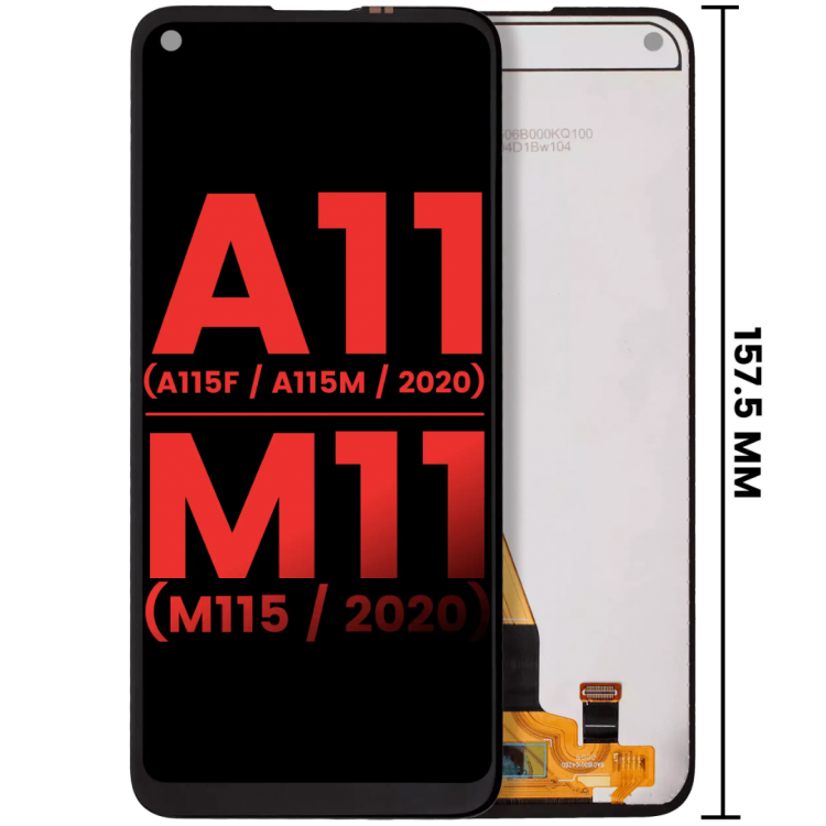 Samsung A11 ekran dokunmatik Orijinal Çitasız (Çerçevesiz)