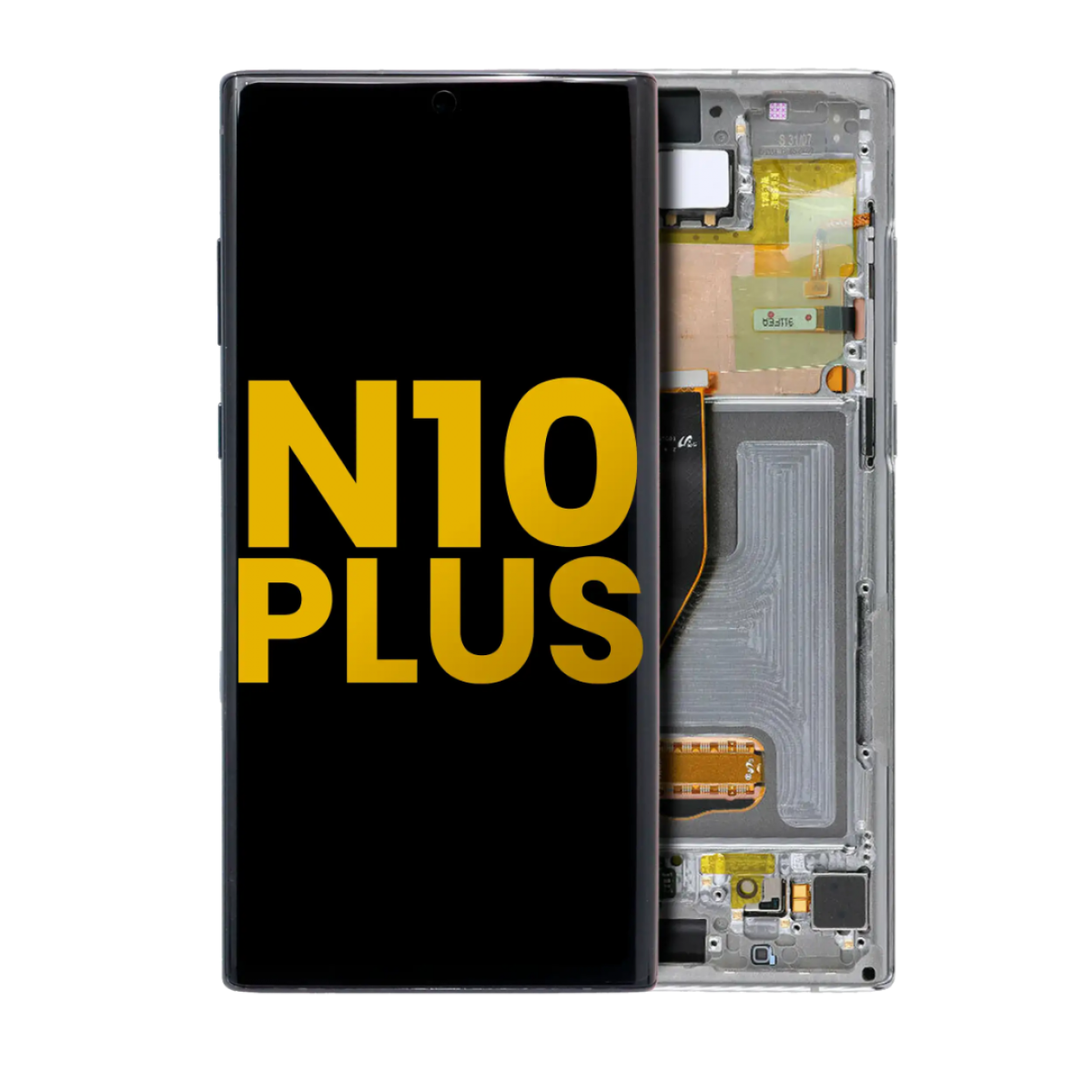 Samsung Note 10 Plus Çıtalı ekran dokunmatik Siyah HD+