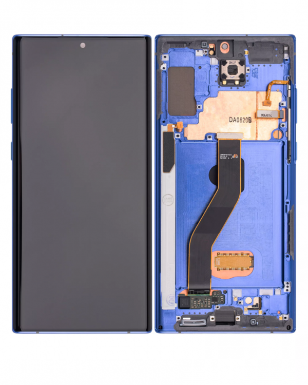 Samsung Note 10 Plus Çıtalı ekran dokunmatik Mavi SOFT OLED