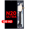 Samsung Note 20 Ultra Çıtalı ekran dokunmatik Siyah SOFT OLED