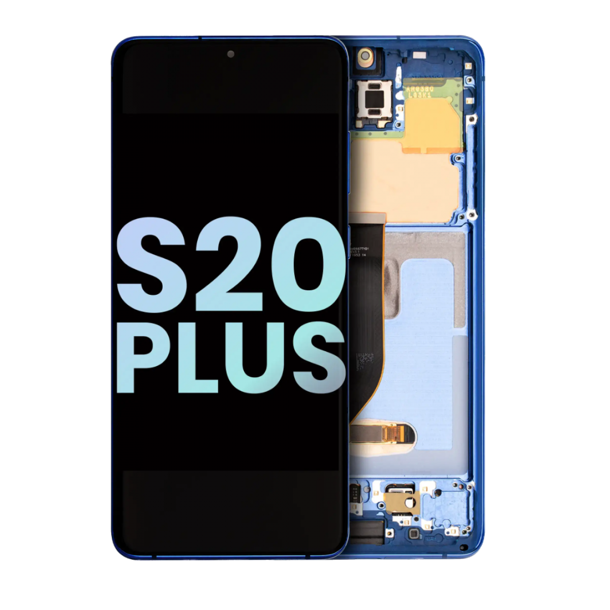 Samsung S20 Plus Çıtalı Ekran Dokunmatik Mavi OLED