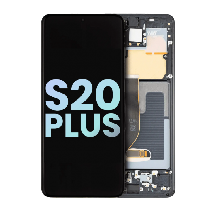 Samsung S20 Plus Çıtalı Ekran Dokunmatik Siyah OLED
