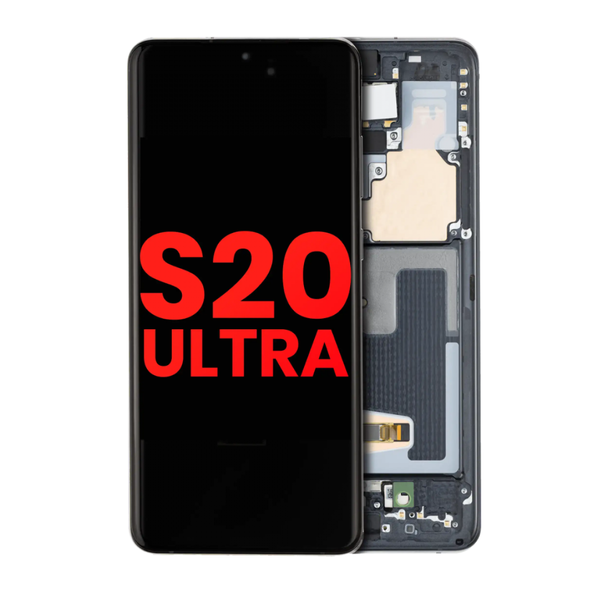 Samsung S20 Ultra Çıtalı ekran dokunmatik Gray HD+