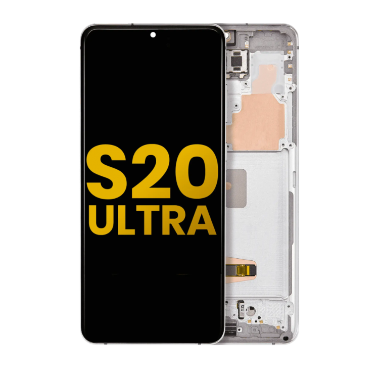 Samsung S20 Ultra Çıtalı ekran dokunmatik Gray SOFT OLED