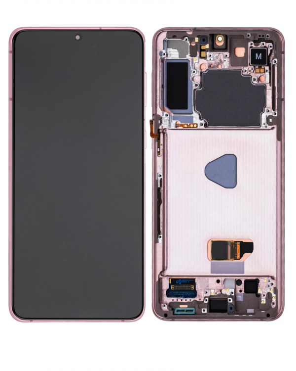 Samsung S21 Plus Çıtalı Ekran Dokunmatik Gold OLED