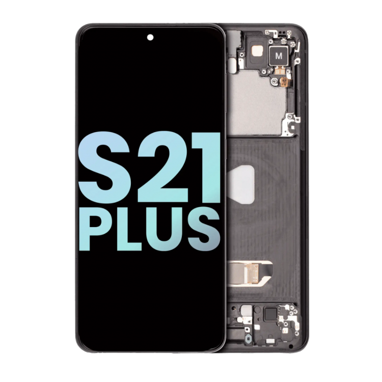 Samsung S21 Plus Çıtalı Ekran Dokunmatik Siyah HD+
