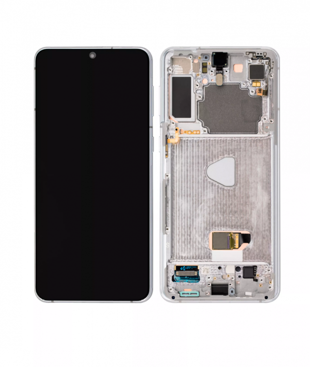 Samsung S21 Plus Çıtalı Ekran Dokunmatik Beyaz OLED