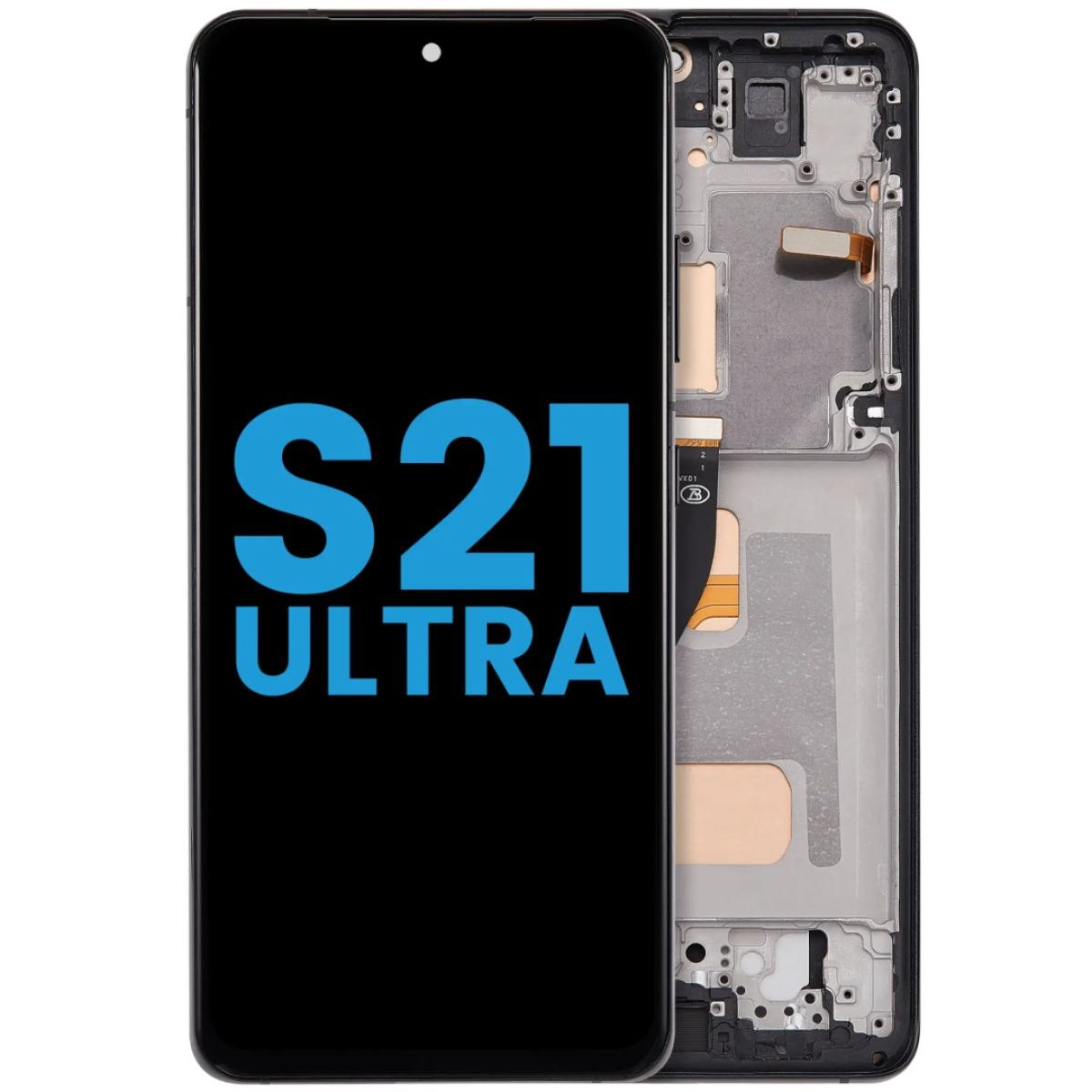 Samsung S21 Ultra Çıtalı ekran dokunmatik Siyah SOFT OLED Samsung S21 Ultra Çıtalı ekran dokunmatik Siyah SOFT OLED