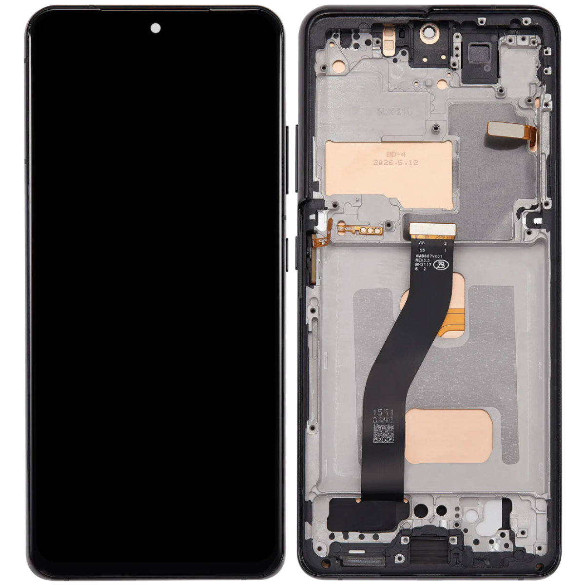 Samsung S21 Ultra Çıtalı ekran dokunmatik Siyah SOFT OLED Samsung S21 Ultra Çıtalı ekran dokunmatik Siyah SOFT OLED