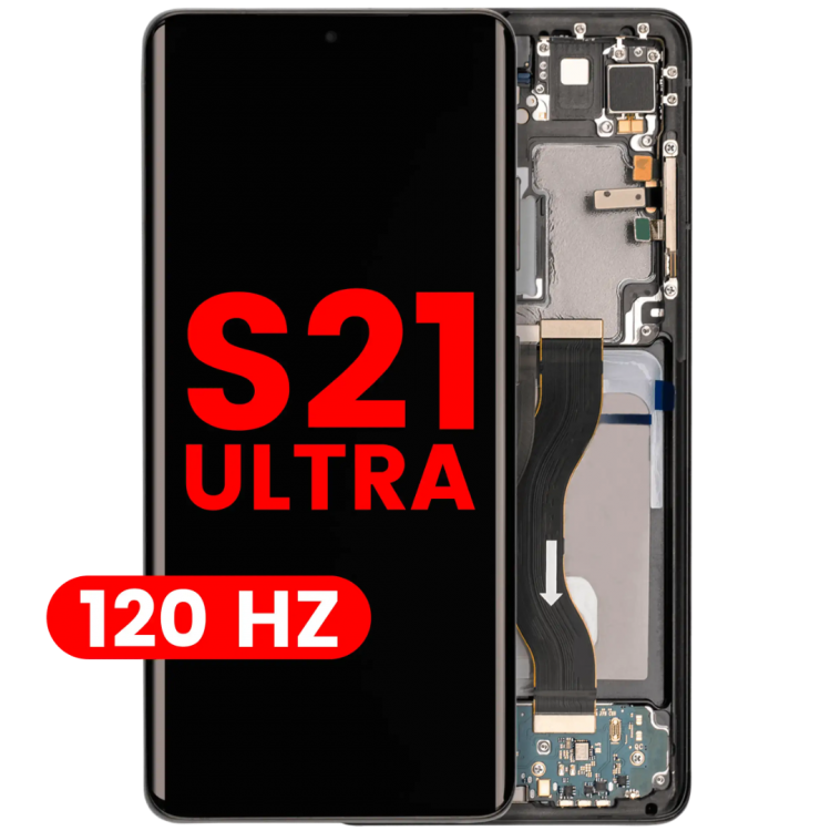 Samsung S21 Ultra Çıtalı ekran dokunmatik Siyah HD+