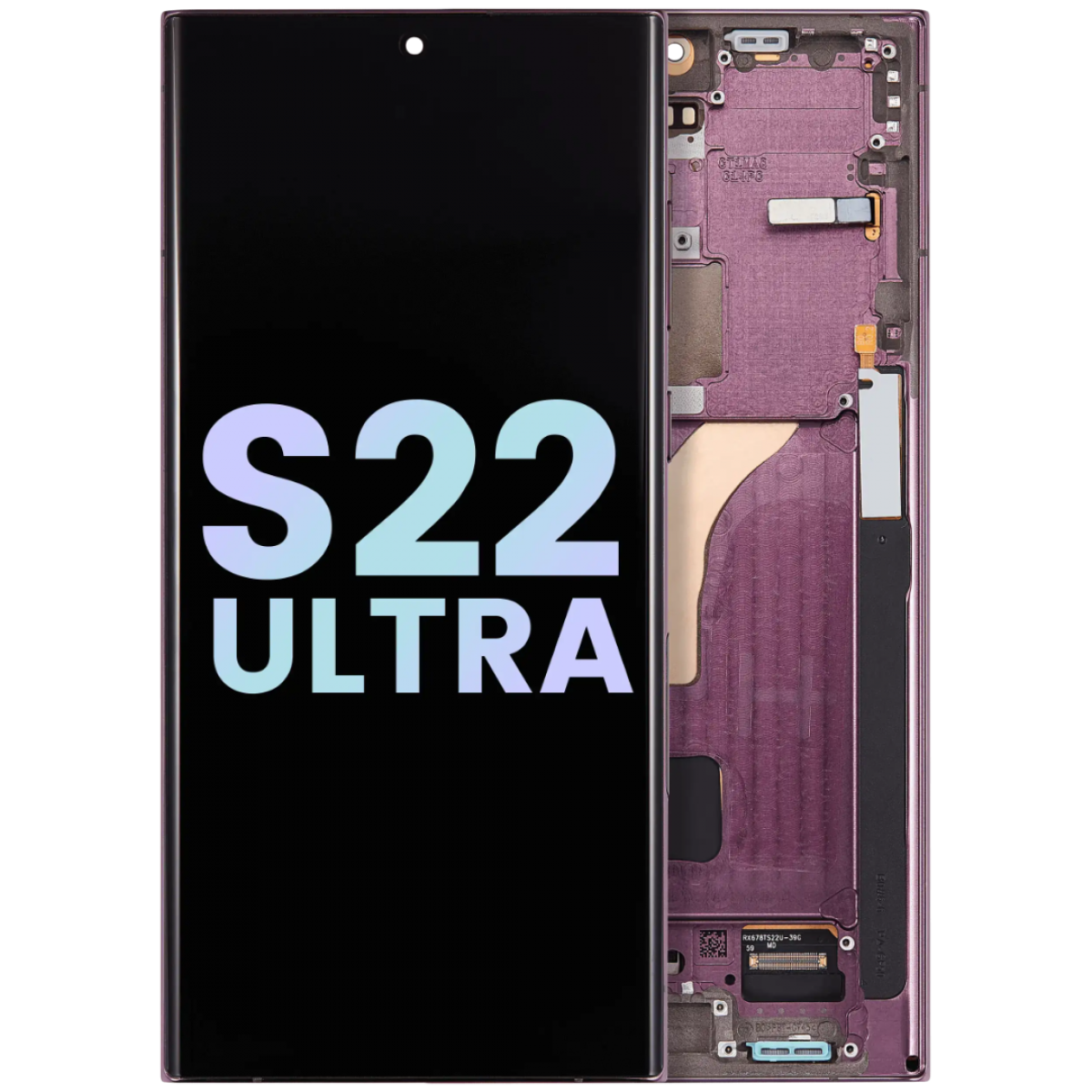 Samsung S22 Ultra Çıtalı ekran dokunmatik Mor SOFT OLED Samsung S22 Ultra Çıtalı ekran dokunmatik Mor SOFT OLED