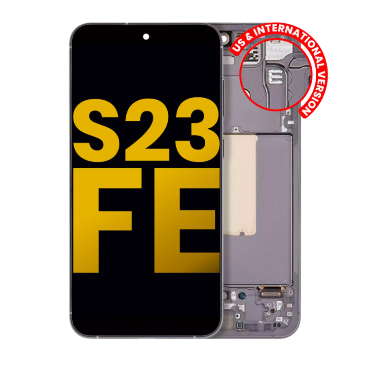 Samsung S23 FE Çıtalı ekran dokunmatik Siyah SOFT OLED