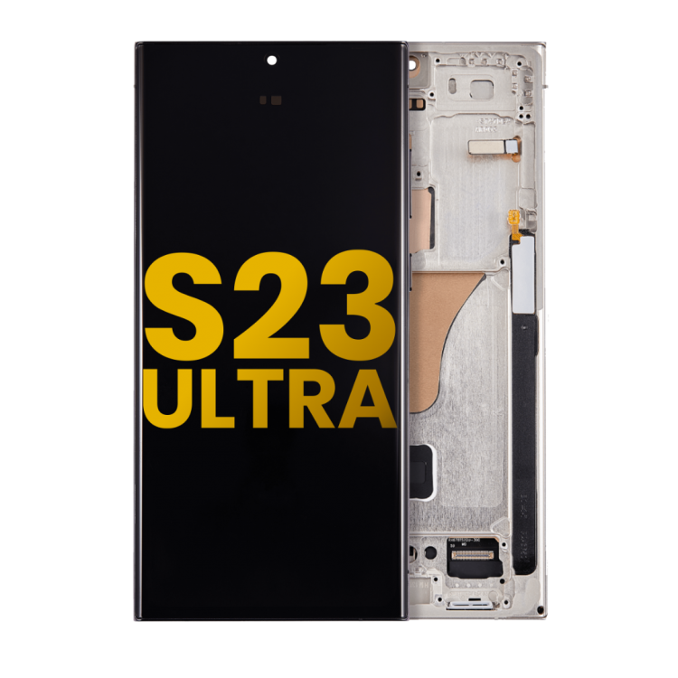 Samsung S23 Ultra Çıtalı ekran dokunmatik Siyah SOFT OLED