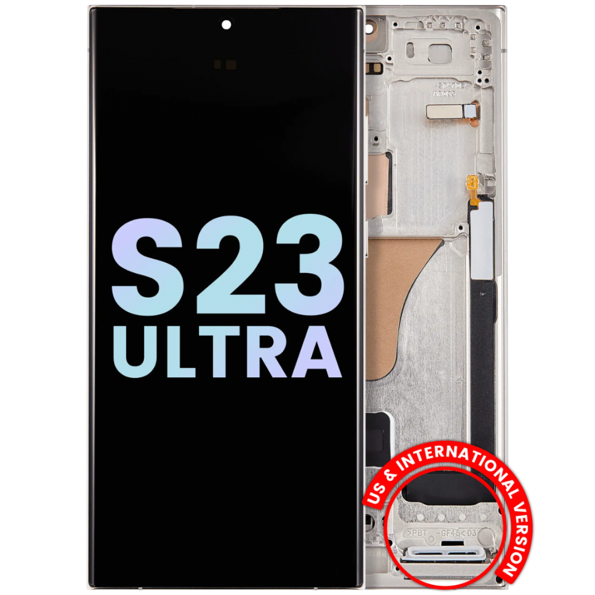 Samsung S23 Ultra Çıtalı ekran dokunmatik Yesil SOFT OLED