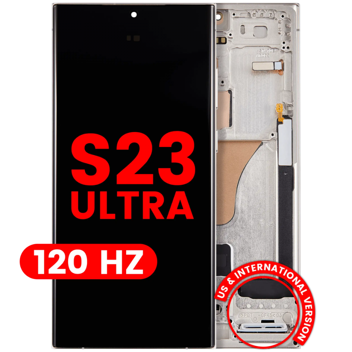 Samsung S23 Ultra Çıtalı ekran dokunmatik Siyah HD+ Samsung S23 Ultra Çıtalı ekran dokunmatik Siyah HD+