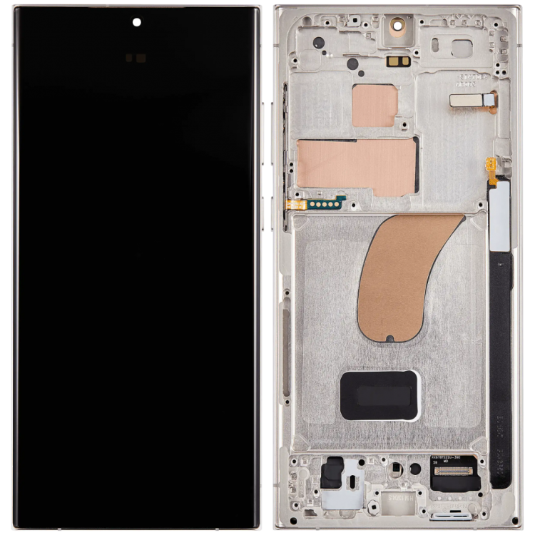 Samsung S23 Ultra Çıtalı ekran dokunmatik Siyah HD+