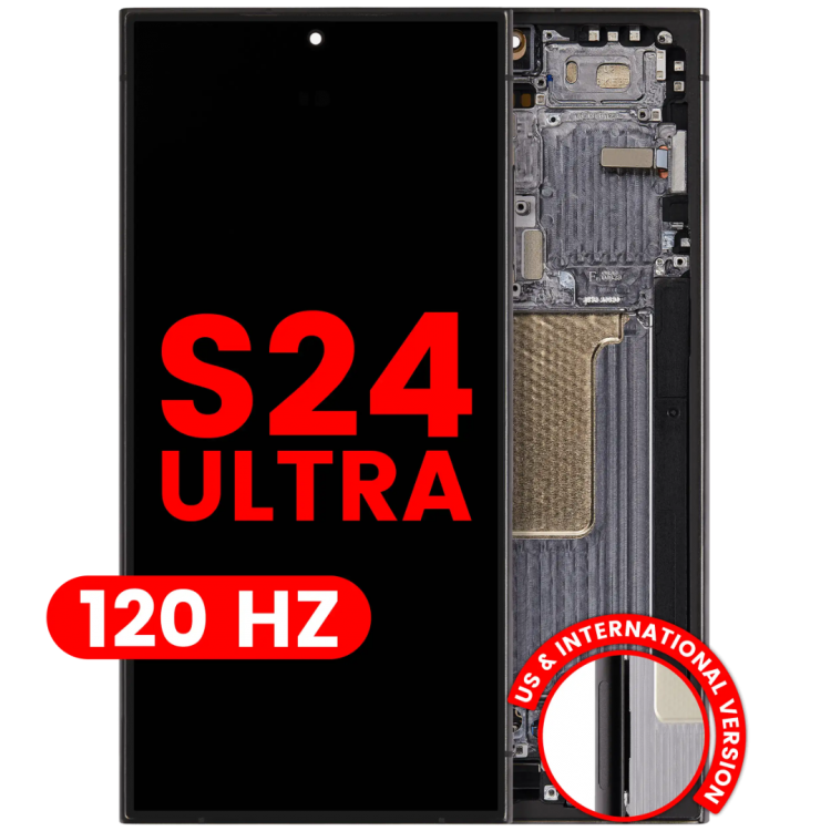 Samsung S24 Ultra Mor/gray Çıtalı ekran dokunmatik SOFT OLED