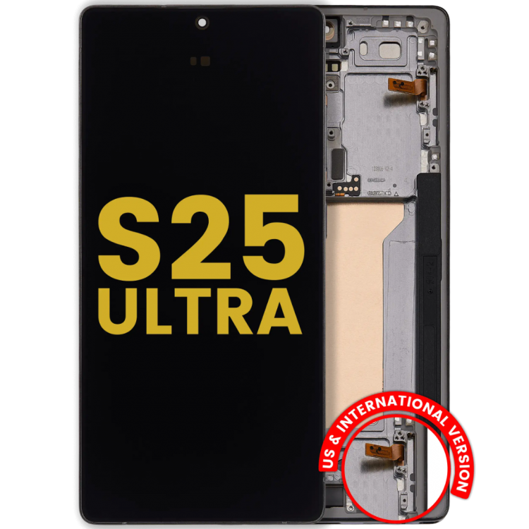 Samsung S25 Ultra Çıtalı ekran dokunmatik Gold SOFT OLED