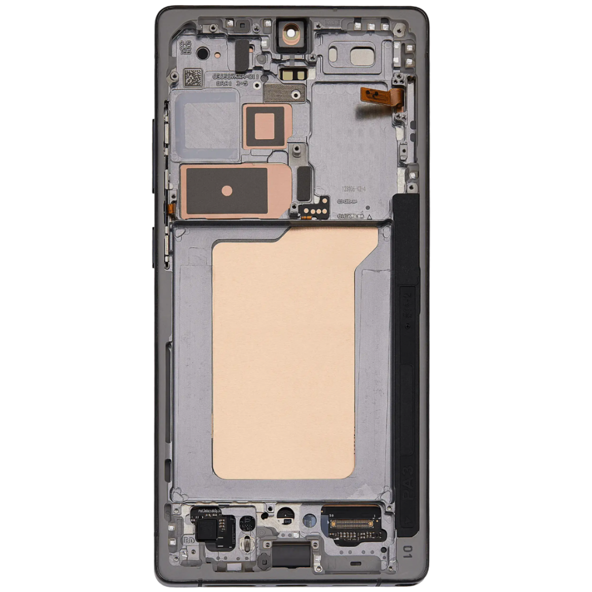 Samsung S25 Ultra Çıtalı ekran dokunmatik Silver SOFT OLED