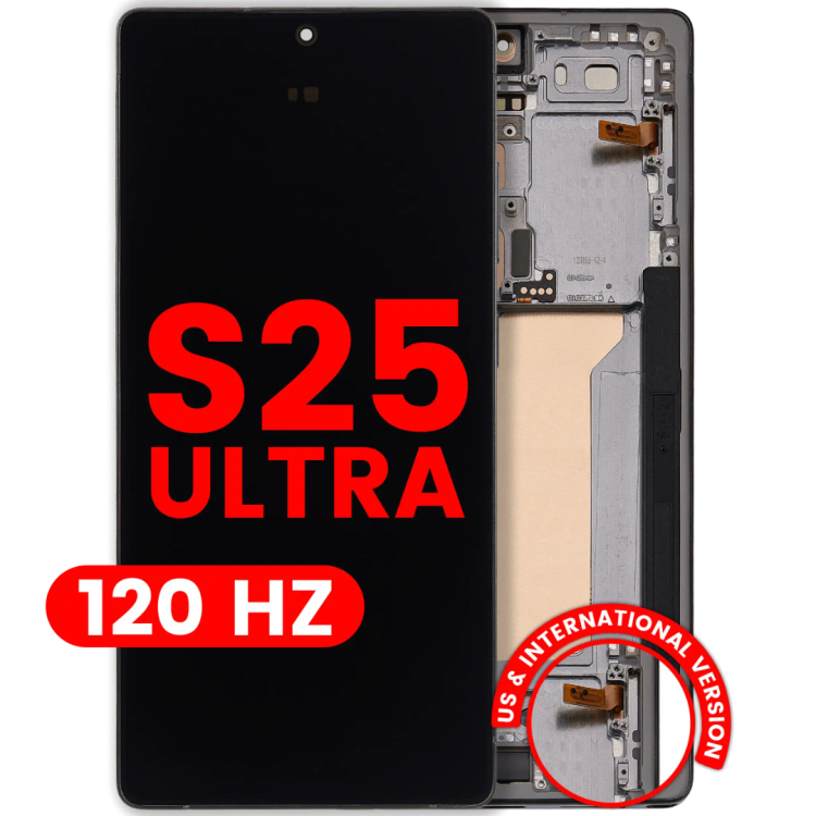 Samsung S25 Ultra Çıtalı ekran dokunmatik Siyah SOFT OLED