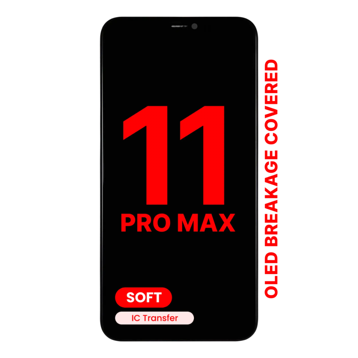 iPhone 11 Pro Max Ekran Dokunmatik SOFT OLED parlaklik 900+ Nit Premium Kalite