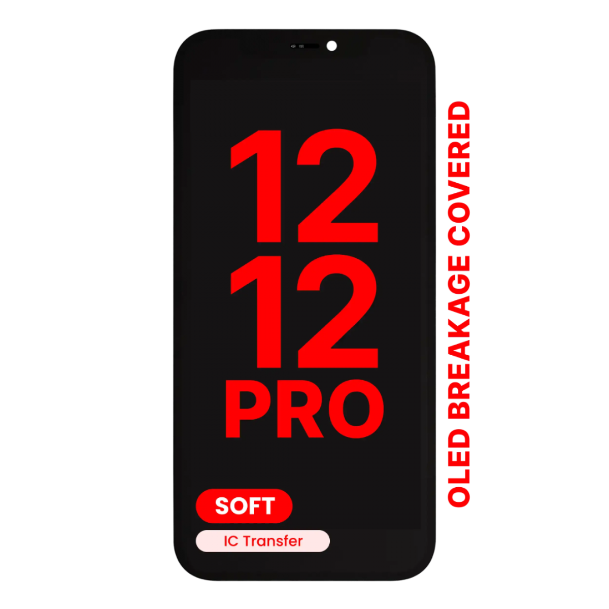iPhone 12/12 Pro Ekran Dokunmatik SOFT OLED parlaklik 800+ Nit Premium Kalite