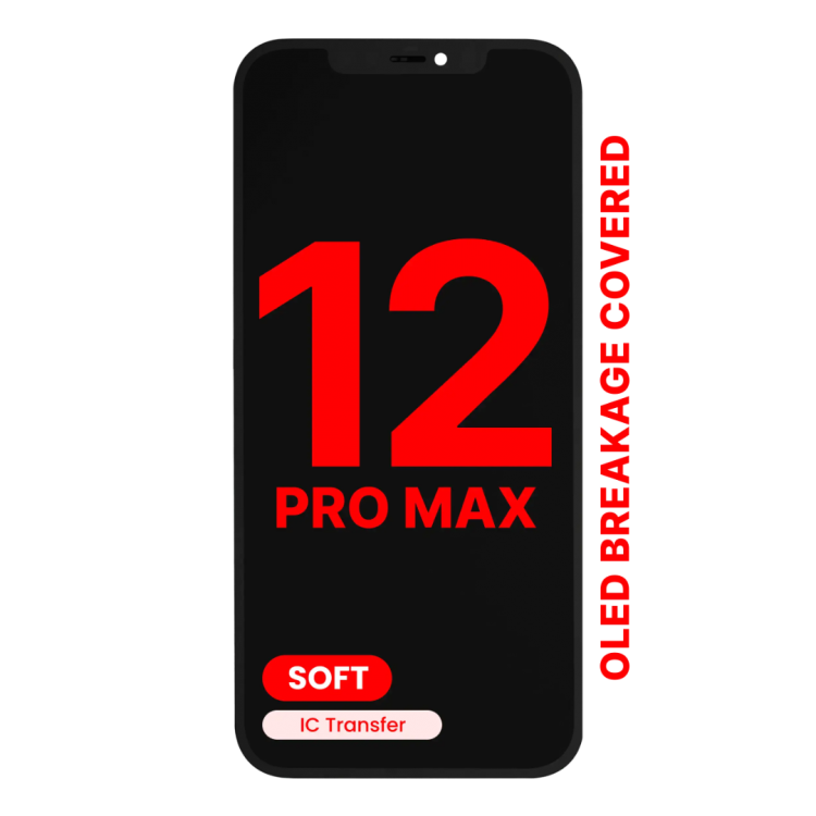 iPhone 12 Pro Max Ekran Dokunmatik DİAGNOS SOFT OLED parlaklik 800+ Nit Premium Kalite