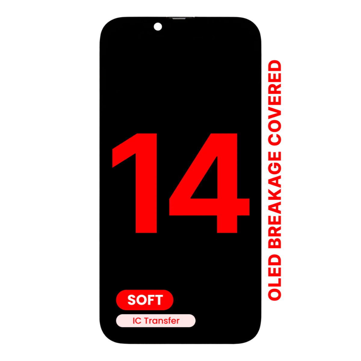 iPhone 14 Ekran Dokunmatik SOFT OLED parlaklik 900+ Nit Premium Kalite