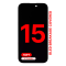 iPhone 15 Ekran Dokunmatik SOFT OLED parlaklik 900+ Nit Premium Kalite