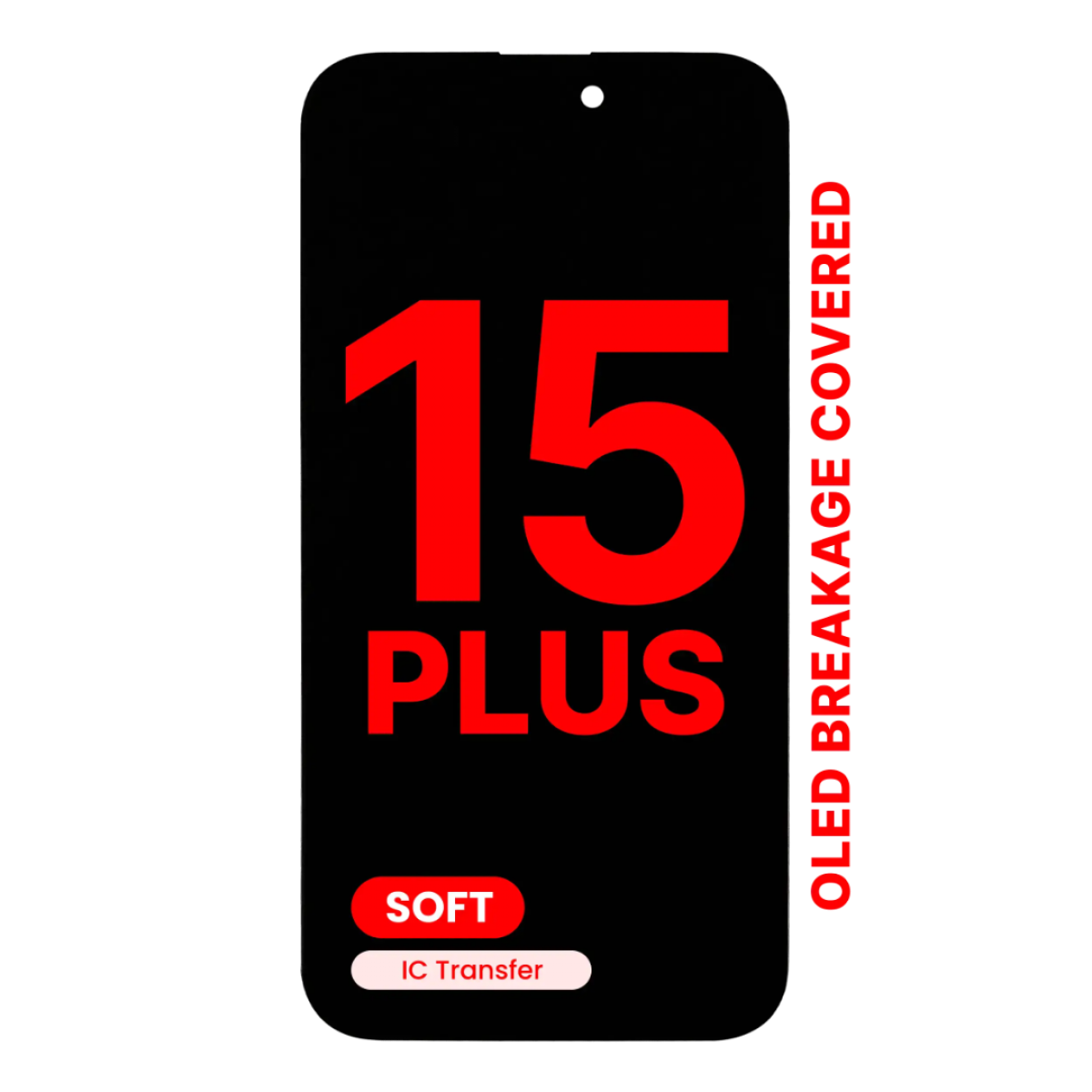 iPhone 15 Plus Ekran Dokunmatik SOFT OLED parlaklik 900+ Nit Premium Kalite