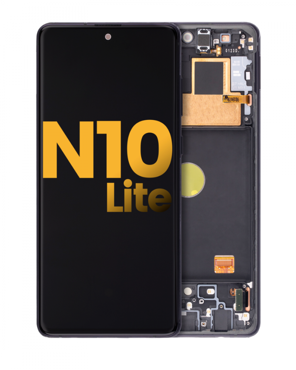 Samsung Note 10 Lite Çıtalı ekran dokunmatik Siyah HD+