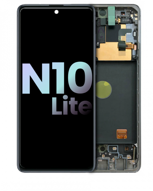 Samsung Note 10 Lite Çıtalı ekran dokunmatik Siyah SOFT OLED