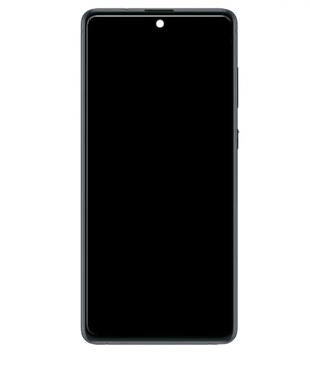 Samsung Note 10 Lite Çıtalı ekran dokunmatik Siyah SOFT OLED
