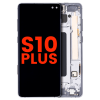 Samsung S10 Plus Çıtalı Ekran Dokunmatik Beyaz SOFT OLED