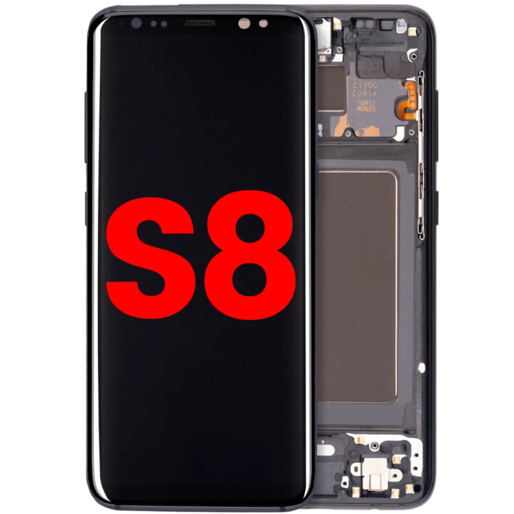 Samsung S8 Çıtalı Ekran Dokunmatik Siyah HD+