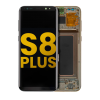 Samsung S8 Plus Çıtalı Ekran Dokunmatik Gold HD+