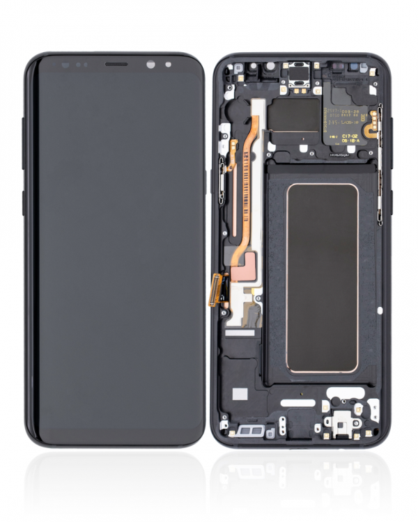 Samsung S8 Plus Çıtalı Ekran Dokunmatik Siyah HD+