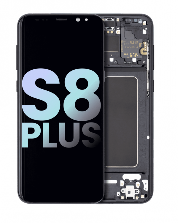 Samsung S8 Plus Çıtalı Ekran Dokunmatik Silver HD+