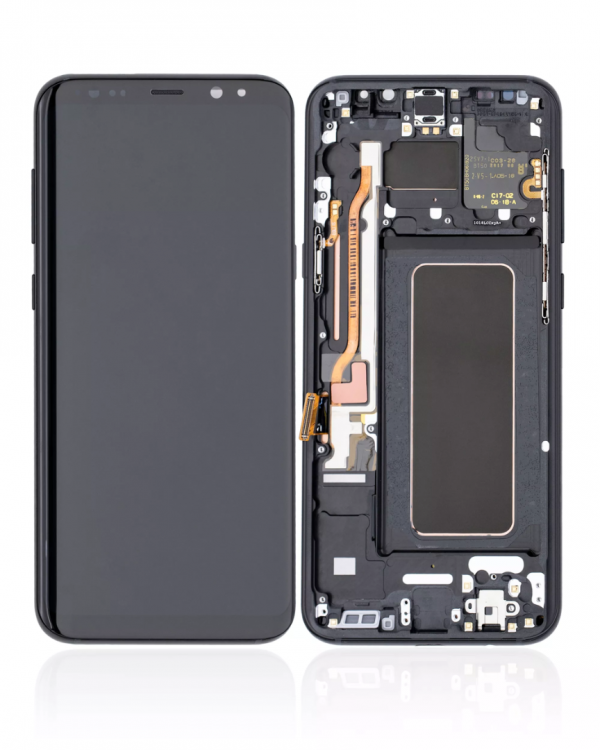 Samsung S8 Plus Çıtalı Ekran Dokunmatik Silver HD+