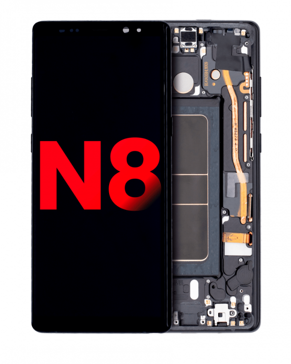 Samsung Note 8 Çıtalı Ekran Dokunmatik Siyah HD+