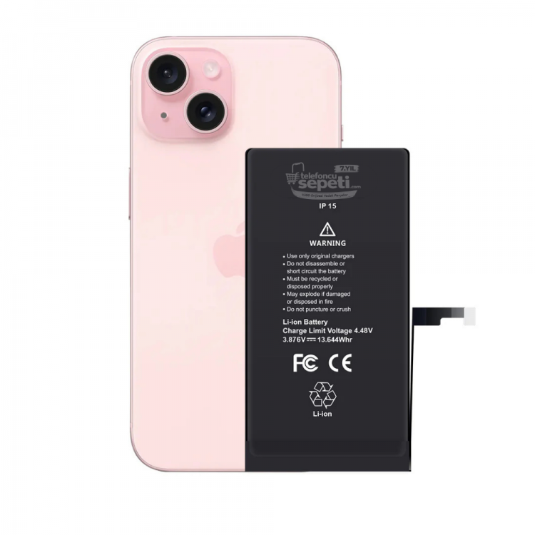 iPhone 15 Batarya Pil Orijinal Yazar Sorunsuz Pil Sağlığı %100 Tak Çalıştır Ürün