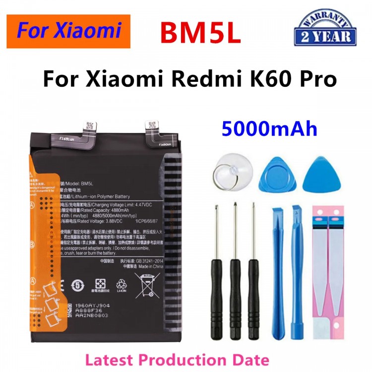 Xiaomi Redmi K60 Batarya Pil Orjinal Mah Logosuz Ürün BM5J
