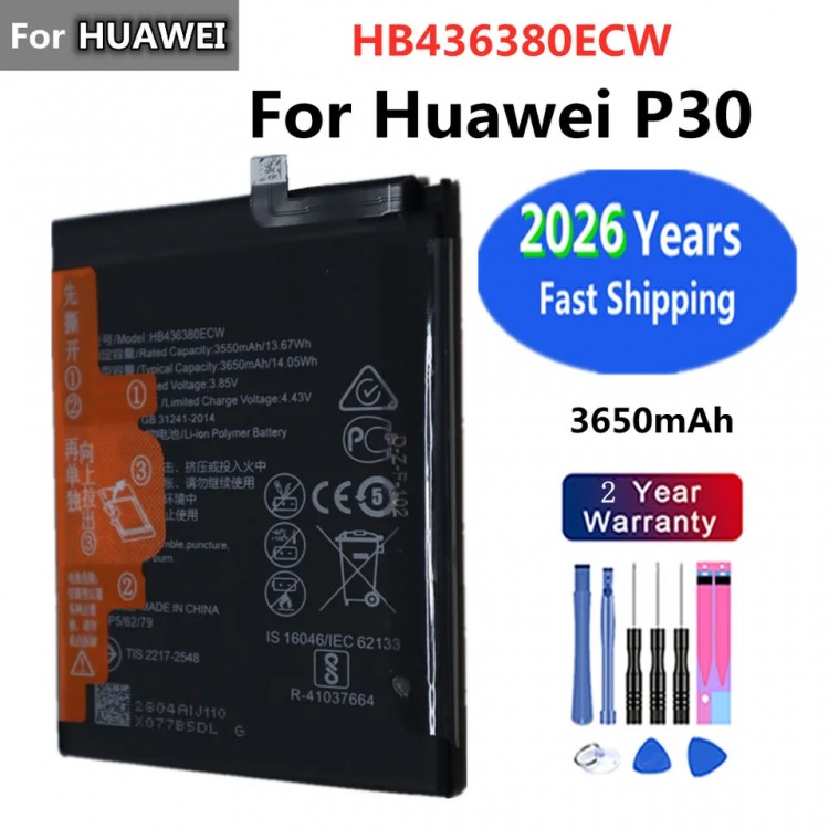 Huawei P30 LİTE Batarya Pil Orjinal Mah Logosuz Ürün HB436380ECW