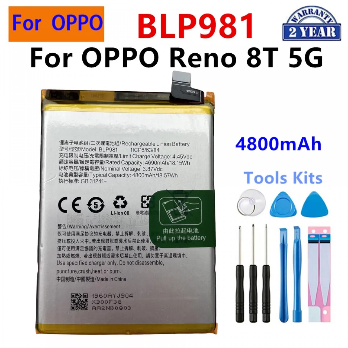 Oppo Rebo 8 Batarya Pil Orjinal Mah Logosuz Ürün BLP791 Oppo Rebo 8 Batarya Pil Orjinal Mah Logosuz Ürün BLP791