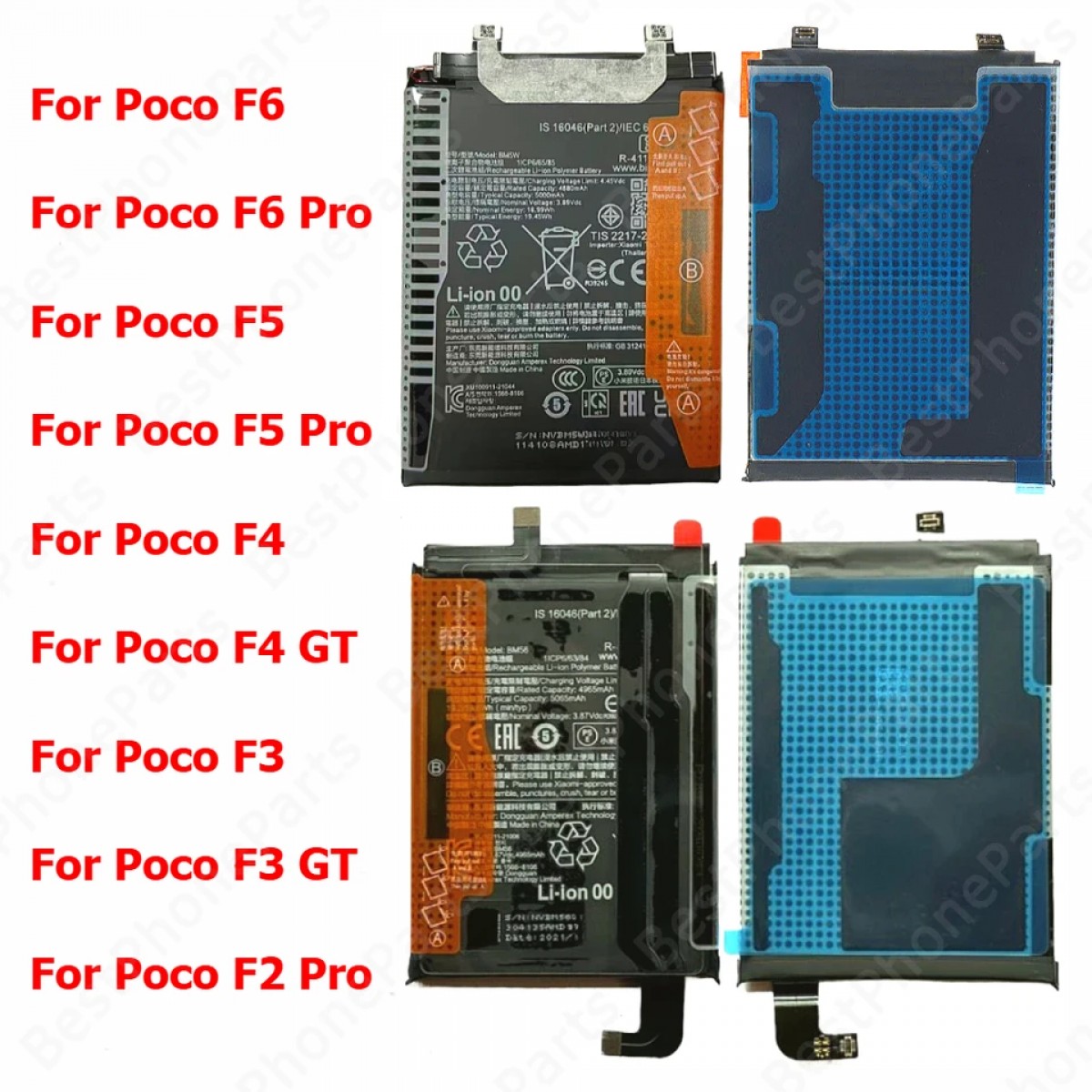 Xiaomi Poco F4 GT Batarya Pil Orjinal Mah Logosuz Ürün BM56 Xiaomi Poco F4 GT Batarya Pil Orjinal Mah Logosuz Ürün BM56