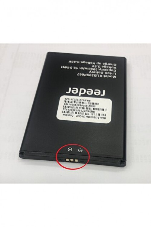 Reeder P13 BLUE MAX PRO LİTE 2022 Batarya Pil Orjinal Mah Logosuz Ürün