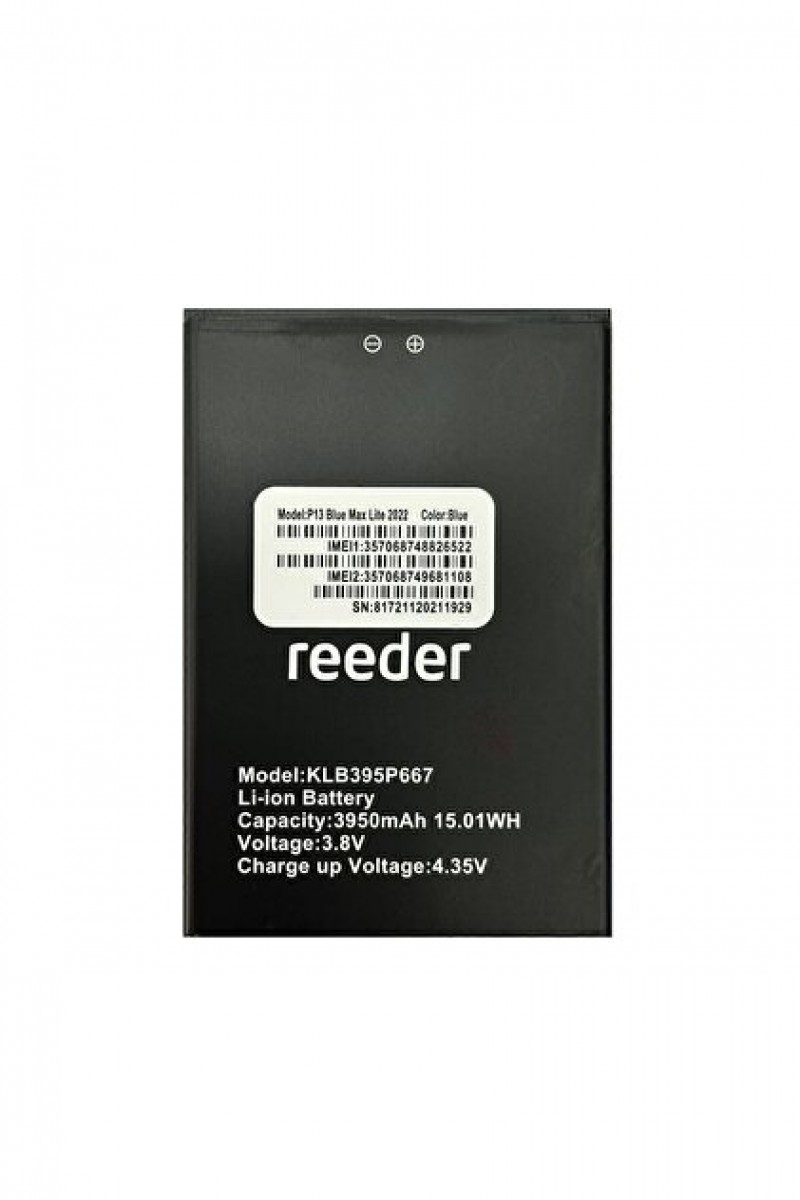 Reeder P13 BLUE MAX LİTE 2022 Batarya Pil Orjinal Mah Logosuz Ürün Reeder P13 BLUE MAX LİTE 2022 Batarya Pil Orjinal Mah Logosuz Ürün