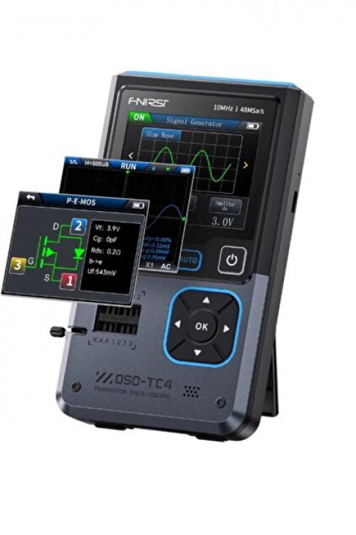 Fnirsi DSO-TC4 Transistör Test Osiloskop 10MHz 48MS/s