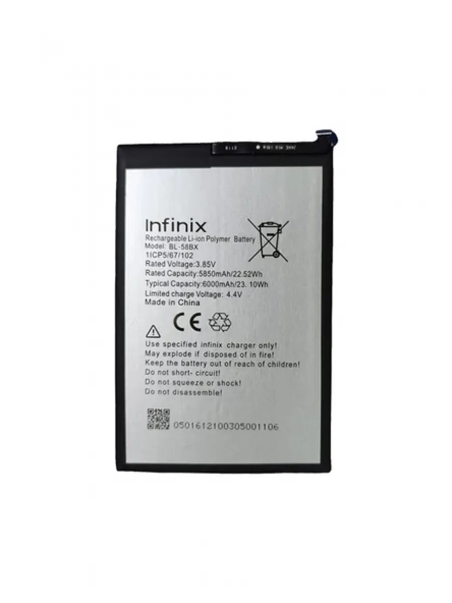 Infinix HOT 12 PLAY Batarya Pil Orjinal Mah Logosuz Ürün BL-58BX Infinix HOT 12 PLAY Batarya Pil Orjinal Mah Logosuz Ürün BL-58BX